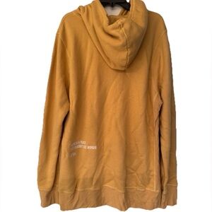 Spiritual Gangster There is a Voice That Men's Gold Cotton Hoodie Size Large